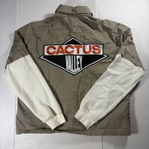 Rare Cactus Valley Coach Jacket Large Y2K Streetwear Embroidered Utility Jacket